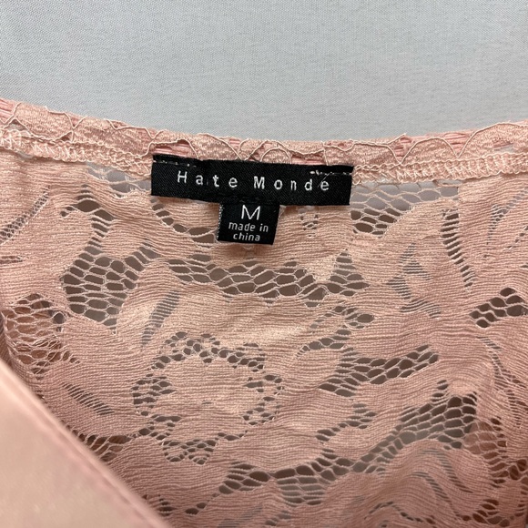 Haute Monde Satin Corset - bodysuit Blush - Picture 3 of 9